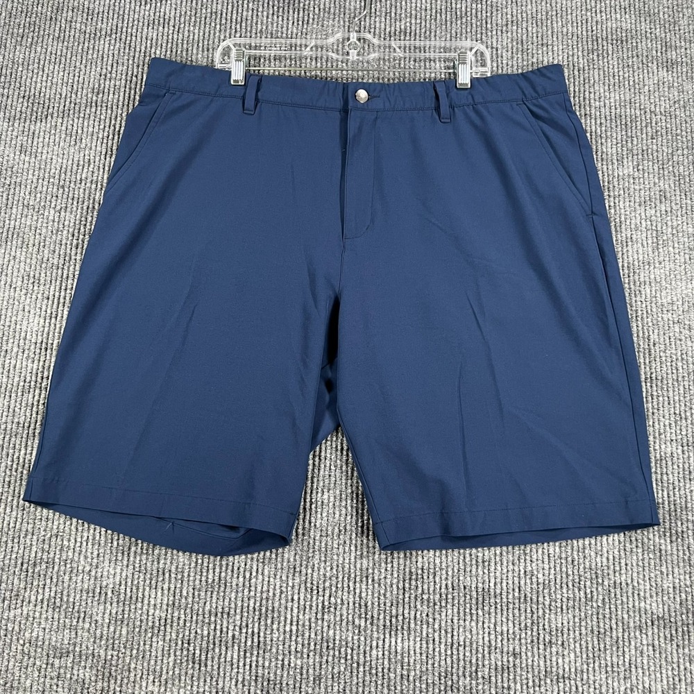 Adidas Golf Performance Shorts Mens Size 42 Blue Chino Outdoor Casual Comfort